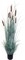 5ft Cattail Greenery Bush in Pot with Silk Foliage by Floral Home®